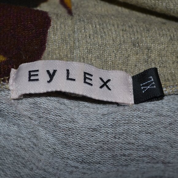 EYLEX Wool Blend Bold Colorful Artsy Print Sleeveless Pocket Tunic Top - Picture 2 of 8